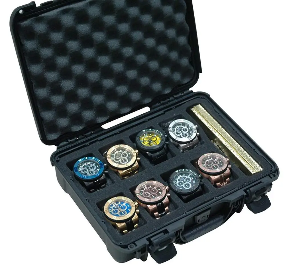 Boîtes à outils en plastique, petite boîte de rangement pour outils, boîte rigide avec mousse amovible pour montre