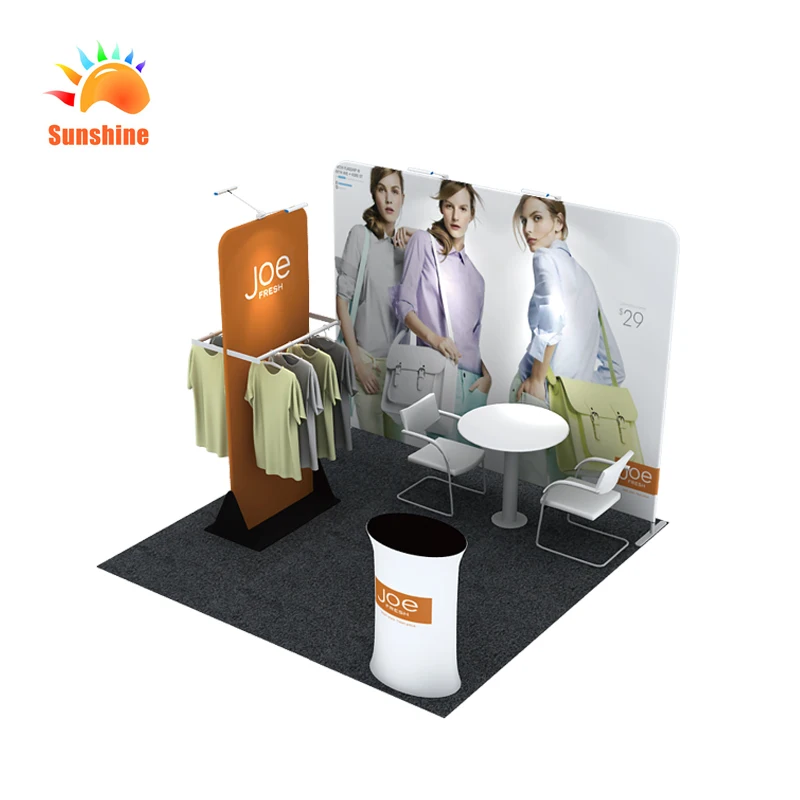 Pop up дисплей стены для выставочного стенда или выставки дисплей Фон Натяжная баннерная ткань