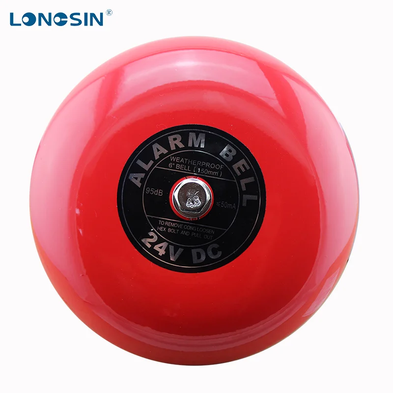 Factory Conventional AC220V DC24V Electric Bell School Company Break Fire Alarm Bell