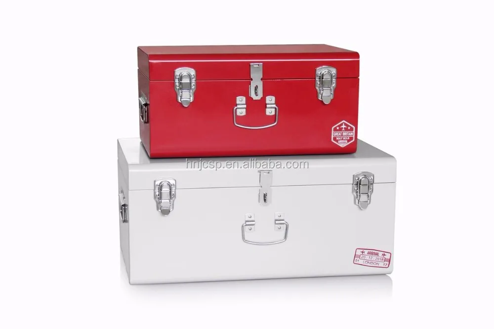 Colorful Galvanized Decorative Storage Metal Trunk Box