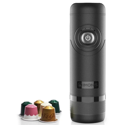 IMONS Portable espresso machine CAN HEAT WATER Fully automatic coffee maker for nespresso capsule