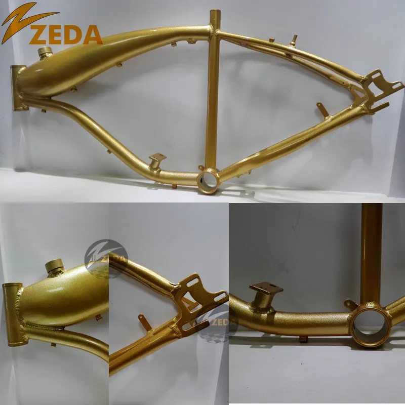 2.4L / 3.4L Gas tank Built-in Oil Frame for 2 Stroke Petrol Engines Racing Bike Motor Motorized Bicycle Frame
