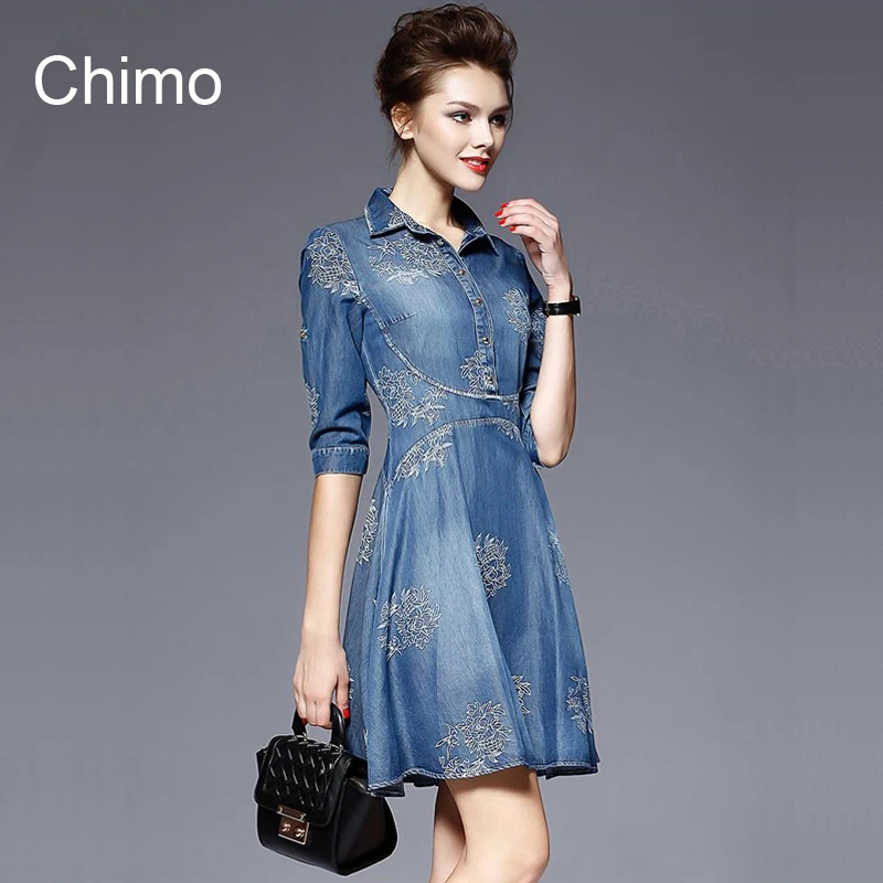 Off the Shoulders Denim Dress - Large Ruffle Shop for denim dresses at programadereconstrucaocapilar.ml Free Shipping. Free Returns. All the time.