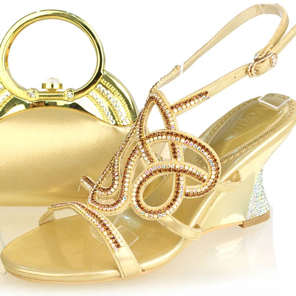 gold color shoes for ladies