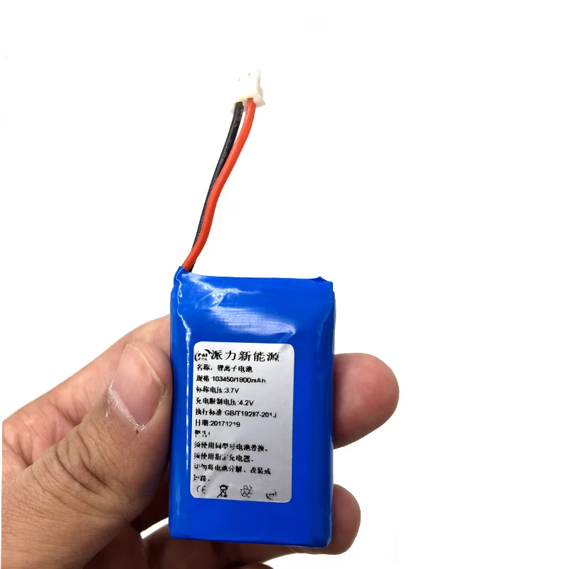103450 Rechargeable 3.7V 1800mAh Lithium-Ion Polymer Battery NCM