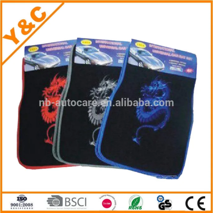 Вышитые пламени для России и европе рынки концертов не скользит ПВХ автомобильный коврик