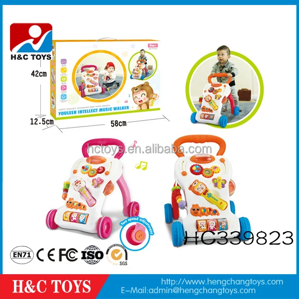 Multifunction New Model Baby Trolley Walker Plastic Baby Walker Car