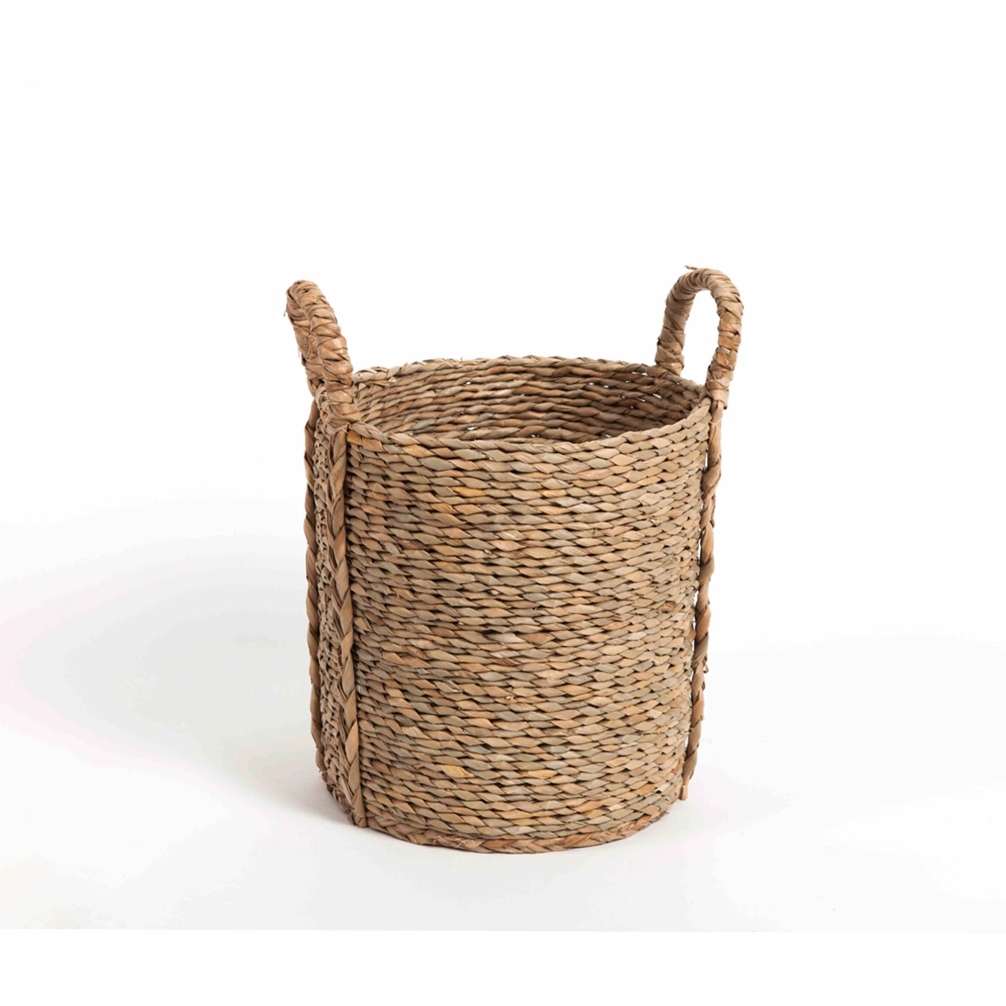 2021 оптовая продажа сушеных морских трав, морских водорослей, материал, высококачественные товары, тканые корзины для белья, корзина для хранения с ручкой