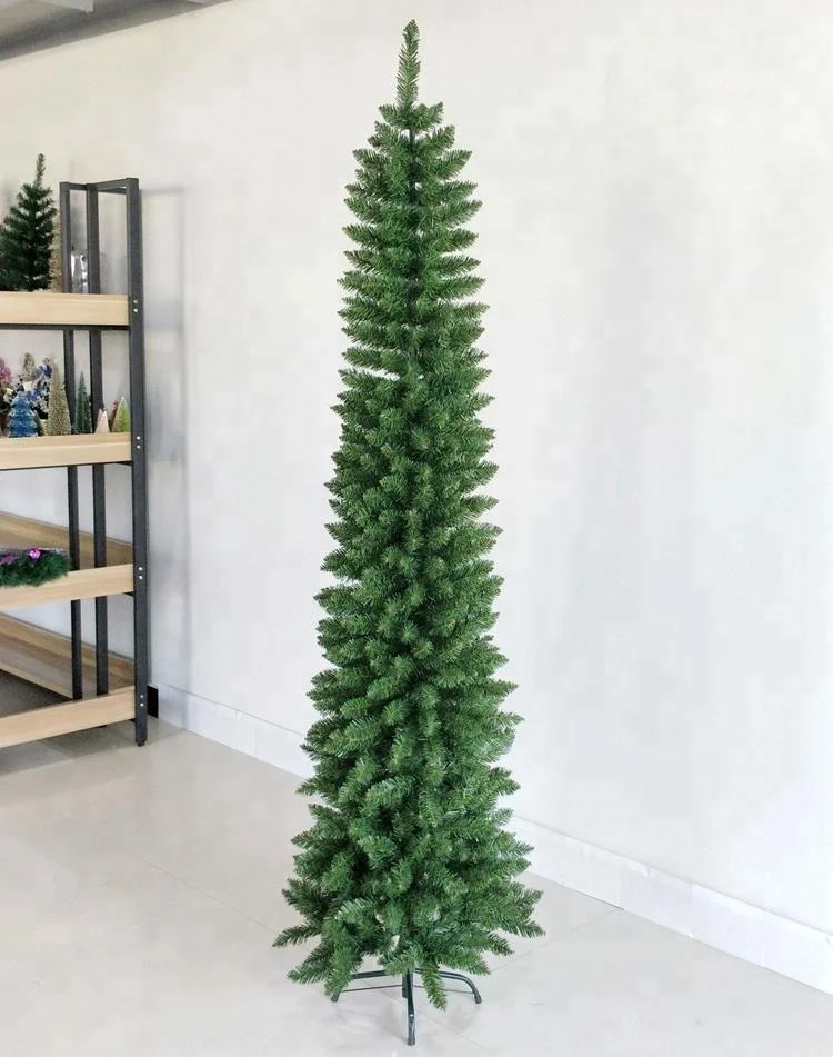 Albero di Natale 210 cm Verde PE PVC Effetto Realistico