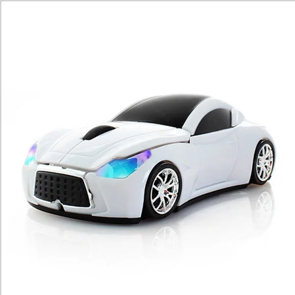 Customized 3D Car Shape Optical Wireless Computer Mouse Ergonomic Backlit 2.4GHz USB Interface Battery Laptops Desktops Stock