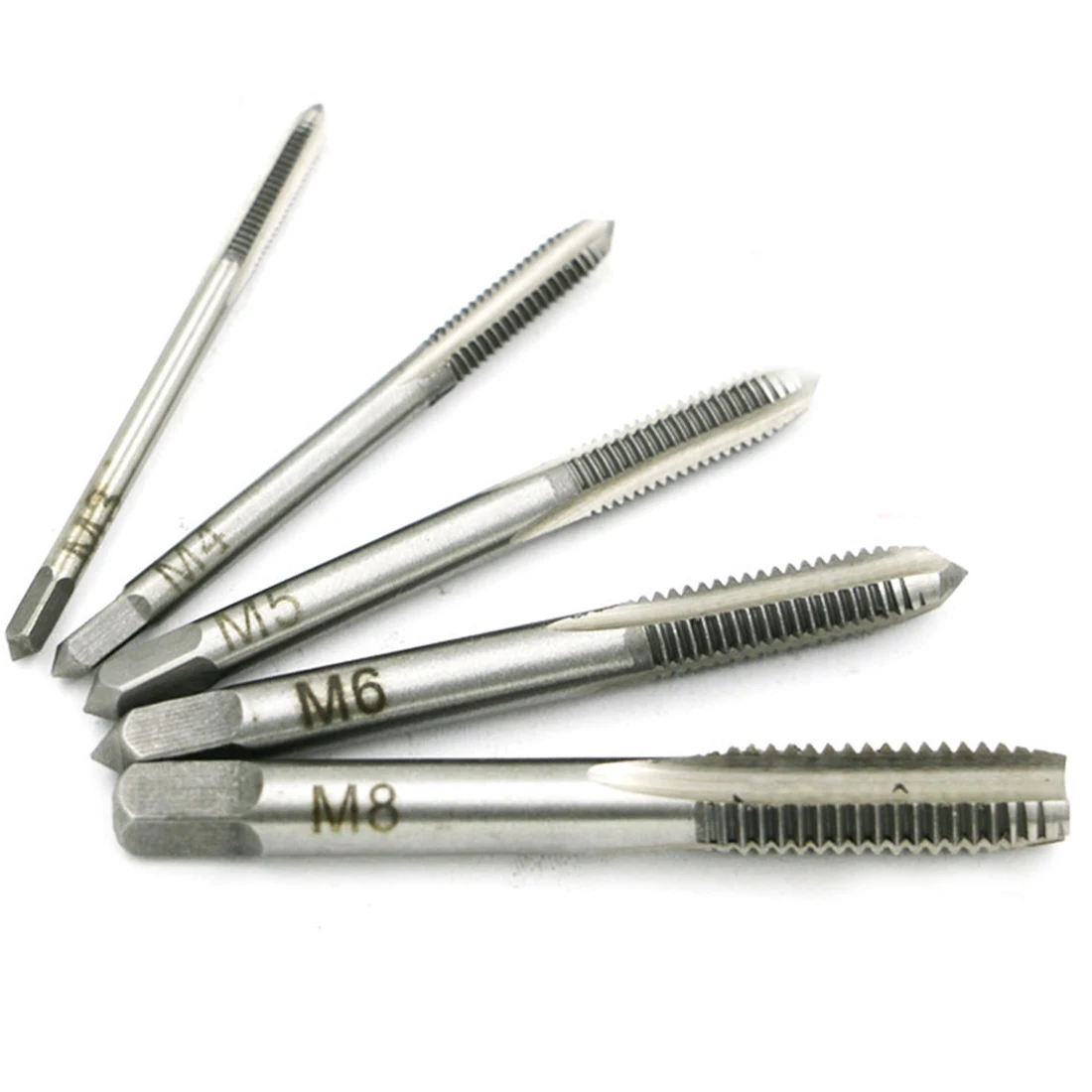 3Pcs/Set M3/M4/M5/M6 HSS Machine Hand Screw Thread Metric Plug Tap Tool Set 