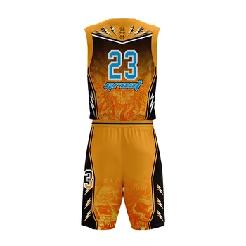 Source custom orange latest sublimated plain black basketball