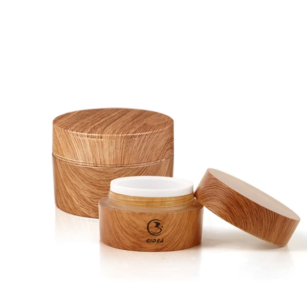 Download Double Wall Acrylic Wooden Cosmetic Cream Jar Buy Wooden Cosmetic Jar Plastic Cream Jar Wood Cream Jar Product On Alibaba Com