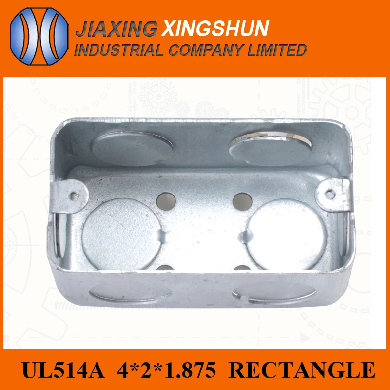 US 4x2 Inch Rectangle Handy Box Galvanized Iron Box with UL Certification