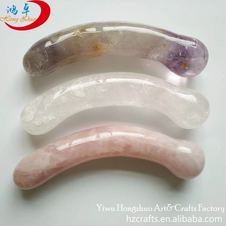 Pelvic Floor Massage Tool Original Point Yellow Crystal Wands Natural Wand Massage Wand