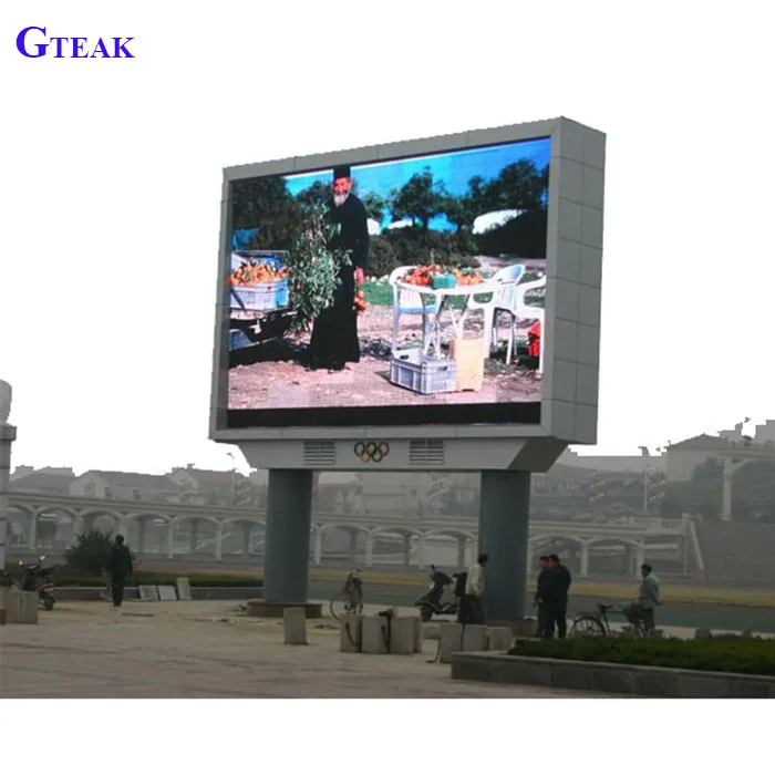 Source IP65 big outdoor led advertising screen price on
