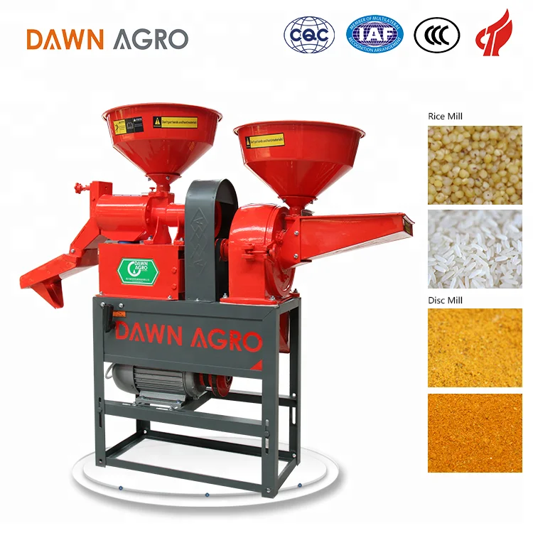 DAWN AGRO Portable Combined Rice Mill Machine with Flour Mill Machine