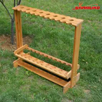 Wholesale 12holes-26holes fishing rod display stand