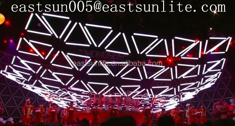 3D Stage Lighting DMX 512 Kinetic Lighting System DMX Winch RGB Ball Light