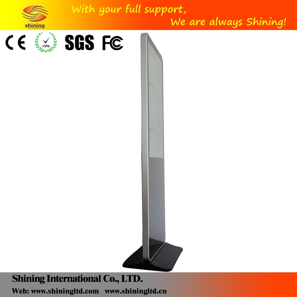 Цифровое программное обеспечение totem 55 дюймов, внутренний напольный ЖК-дисплей для рекламы