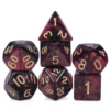 Rosso e nero con numero dorato