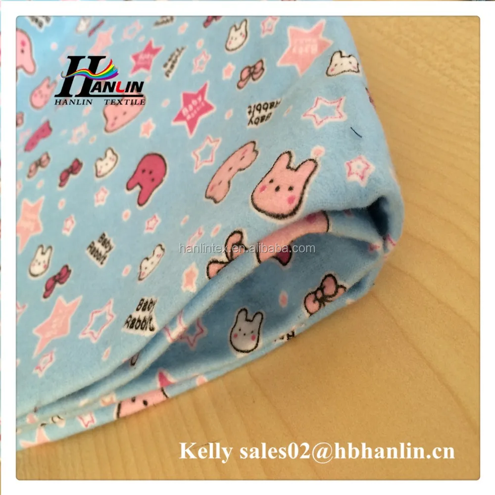 Безопасная и теплая хлопковая фланелевая ткань с принтом для квилтинга детского использования