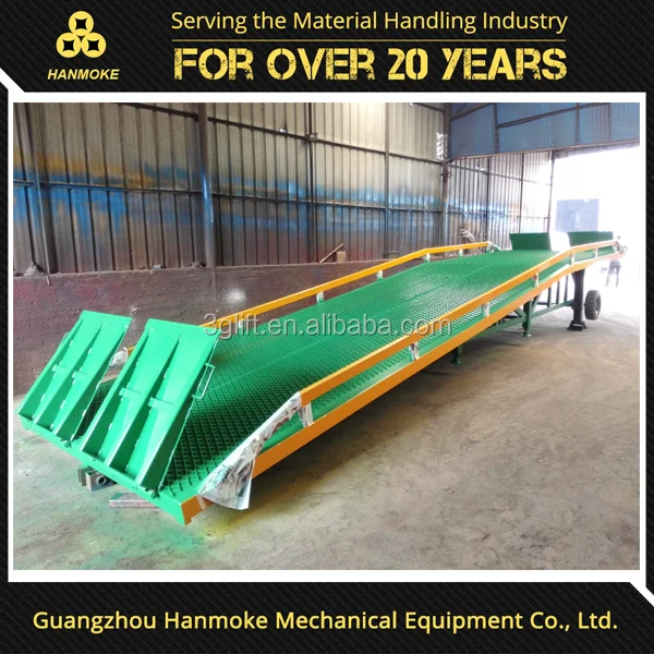 Warehouse Container Loading Ramp Used Manual Operated Mobile Yard Ramp for Sale with CE Certificate Hydraulic Loading Ramp
