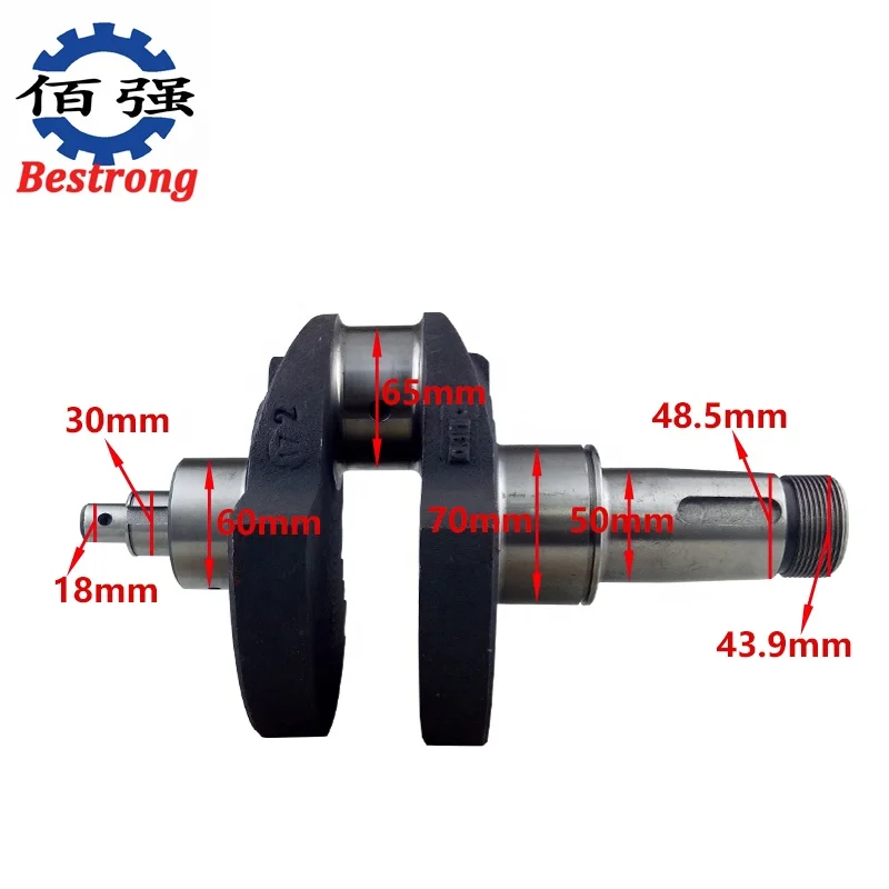 ZS1105 New Condition Diesel Engine Crankshaft for Agricultural Machinery Parts