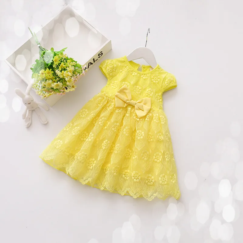 Белые детские платья 3 лет Модное детское платье нарядное платье с милым бантом