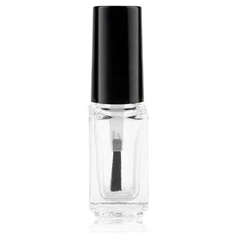 5ml 10ml  Empty Nail Polish Clear Bottles nail polish bottle with Brush Cap