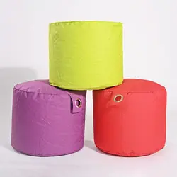Home furniture modern colorful polyester bean bag chair living room chairs storage ottoman