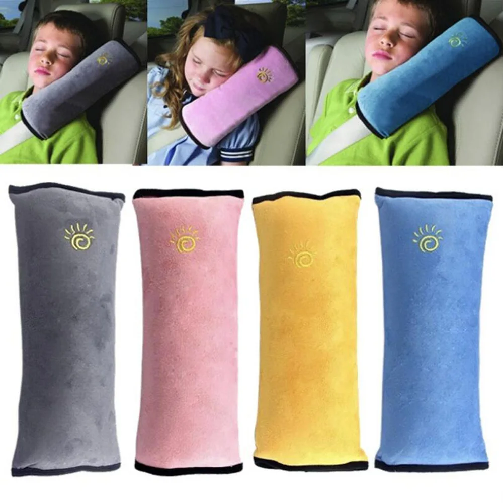 Pink Shoulder Pad Auto Seat Belt Pillow Car Safety Belt Protect Adjust Vehicle Seat Belt Cushion for Kids