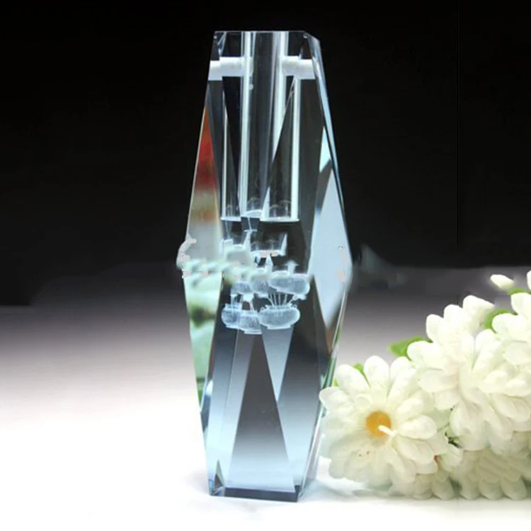 Cheap flower crystal Vase for table home