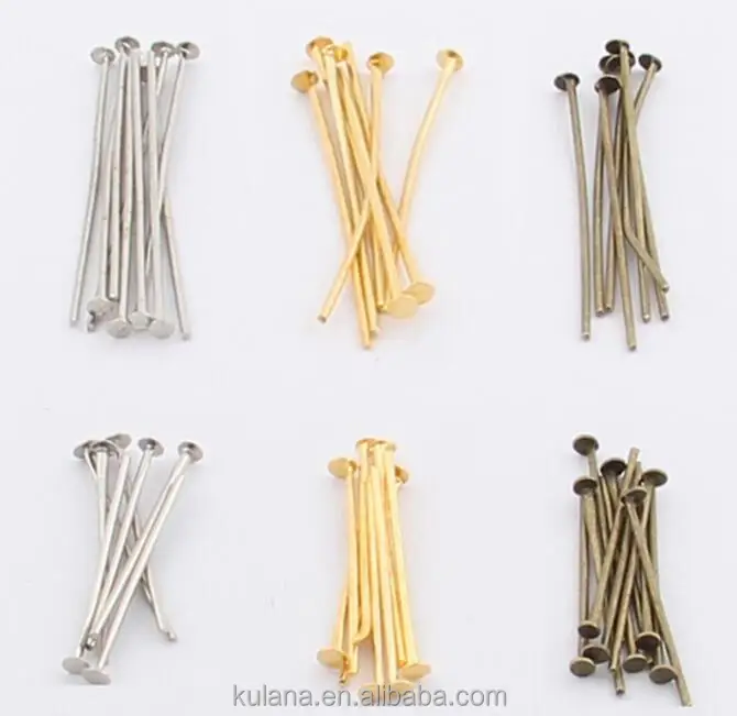 22mm 30mm Making Jewelry Diy Finding Silver Gold Pleated Head Pins