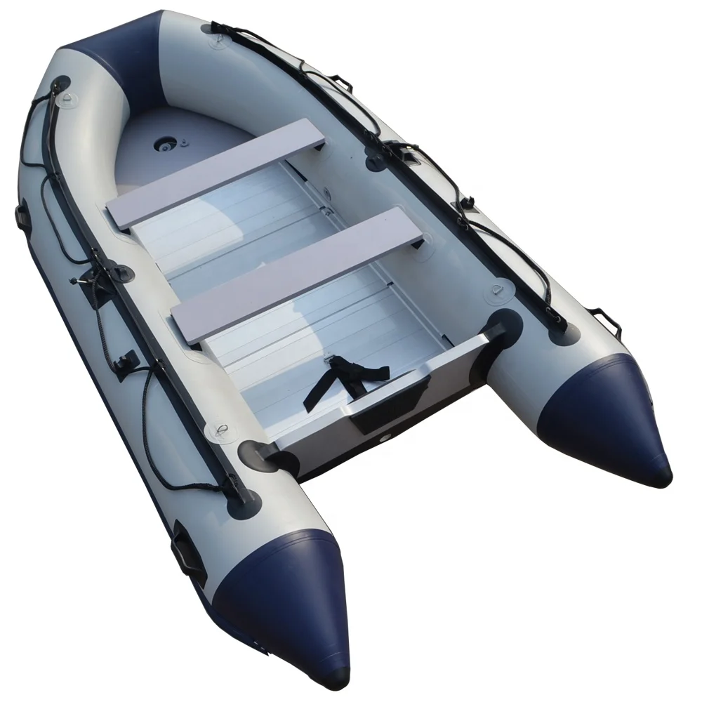Home Deluxe Bateau Pneumatique Pike – PVC 3 Couches, 3 Chambres à Air, 2 Pagaies, Pompe, Sac, Pour 3 Ou 5 Personnes