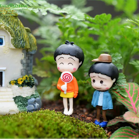 Bonsai DIY Dollhouse Cute Resin Crafts Miniature Girl Ornaments Doll Figurines
