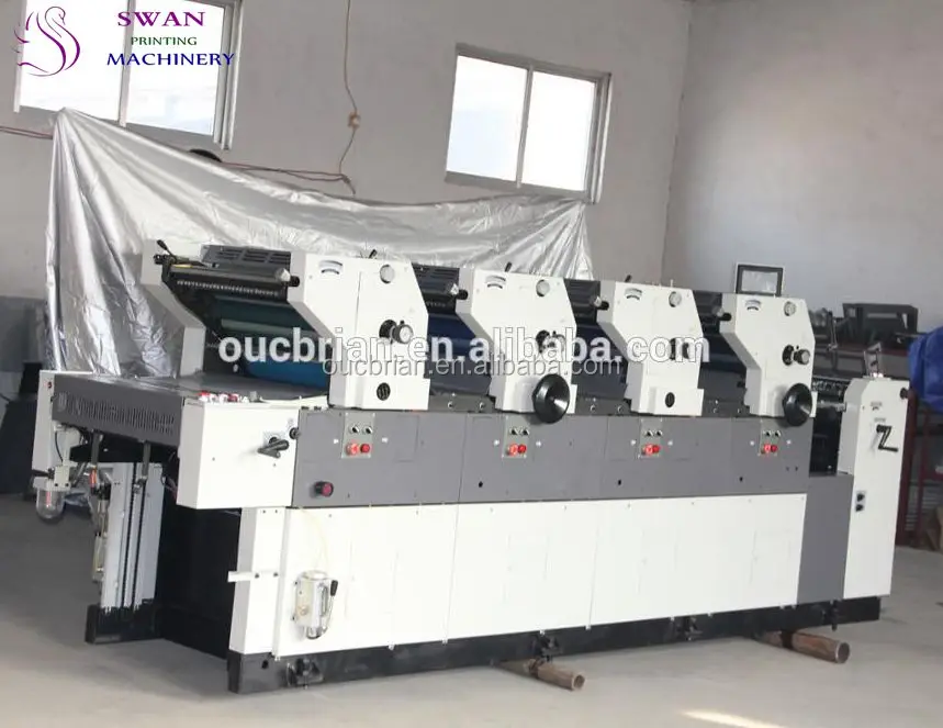 Hamada Style 4-Color Flatbed Printer New Condition Newspaper Label Bill Card Paper Printers