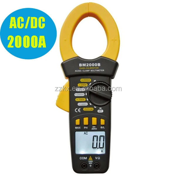2000A Digital Panel Calibrate Clamp Multimeter Clamp Ampere Meter Current Meter BM2000B