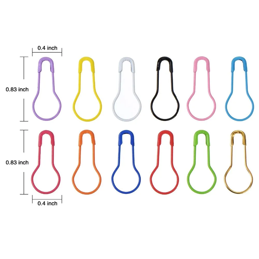 Colorful Pear Shaped Safety Pin 22mm Bulb Hang Tag Safety Pin 1000pcs ...