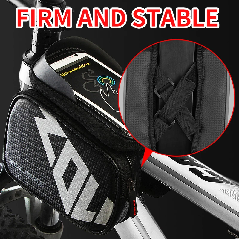 Сумка велосипедная ZOLi ZL2107, рама из ПВХ, седло для велосипеда, водонепроницаемая, для мобильного телефона