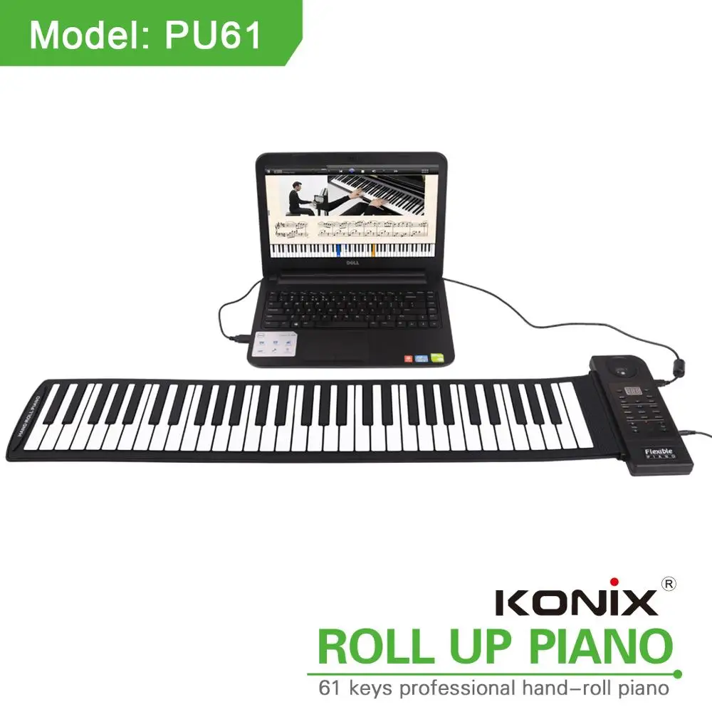 Silicone Waterproof Musical Roll up Piano Keyboard
