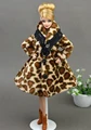 Doll Clothes Fashion Coat Winter Wear Clothing Leopard Outfit Clothes Dress For Barbie Doll Best Gift