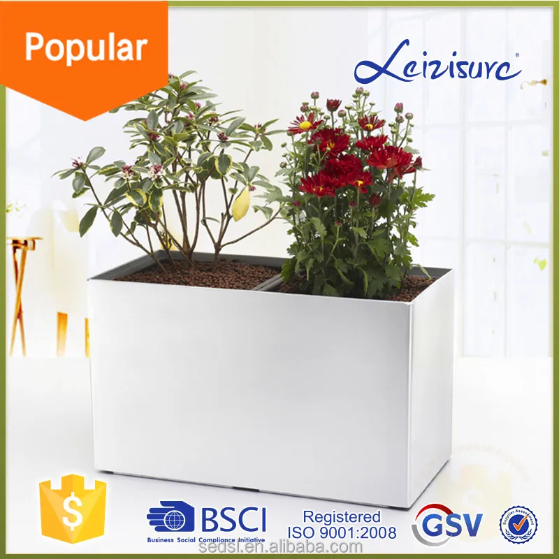 Classic Design Self-Watering Plant Box Kit Outdoor Garden Decoration Pot With Golf Umbrella for Floor in Bathroom