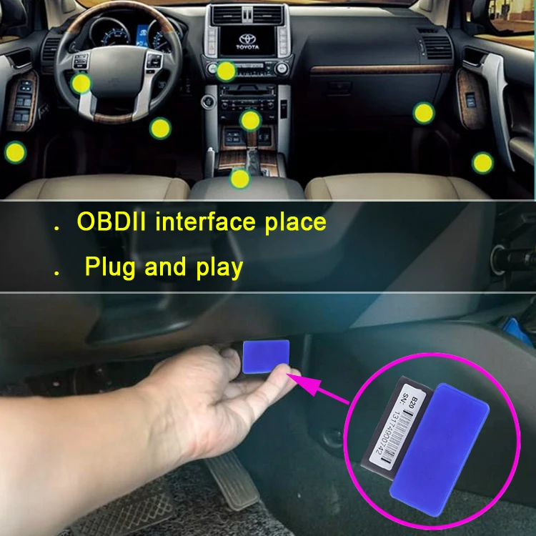 Car Tracking Device Odb Obd2 Obd Ii Sim Card Vehicle Gps tracker Programmable with Diagnostic APP