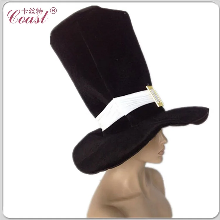 
 Черная высокая большая круглая шляпа оптом  