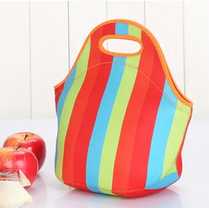 Custom Portable Women Office Food Cooler Insulated Tote Lunch Bag Neoprene