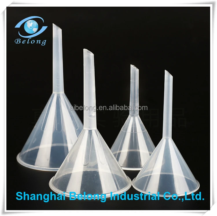 IBLEONG Excellent Performance Different Sizes Transparent Laboratory Plastic Funnel 50 60 75 90 120 150mm
