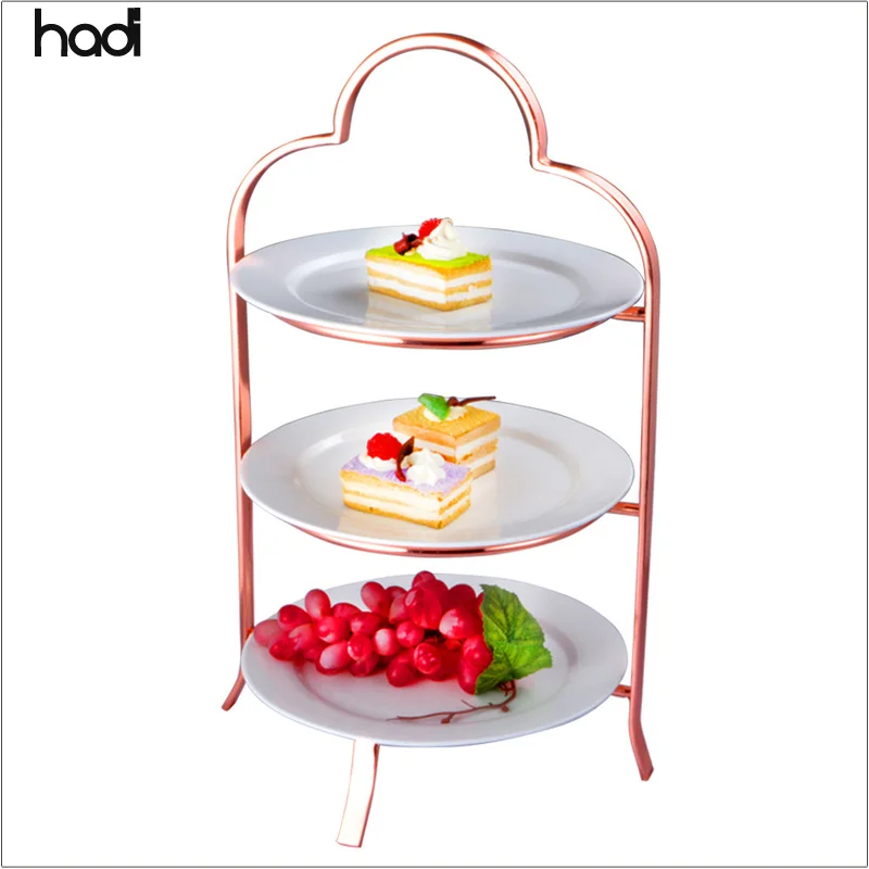 ホテルレストランパーティーフードディスプレイ用の2層セラミック