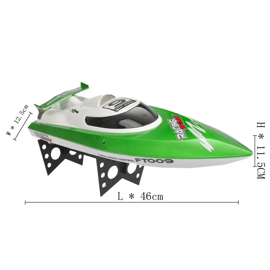 RC　レーシングボートFT009　緑　オレンジ High速度レーシングrcジェットボートFT009趣味モデル4CHヨット30キロ/h