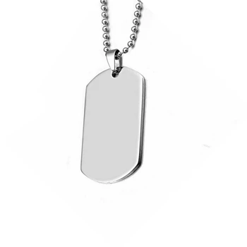Custom wholesale engravable pendants necklaces 316L stainless steel interchangeable blank laser photo engraving jewelry